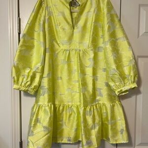 Tuckernuck Citron Fil Coupe Palmerston Dress L
